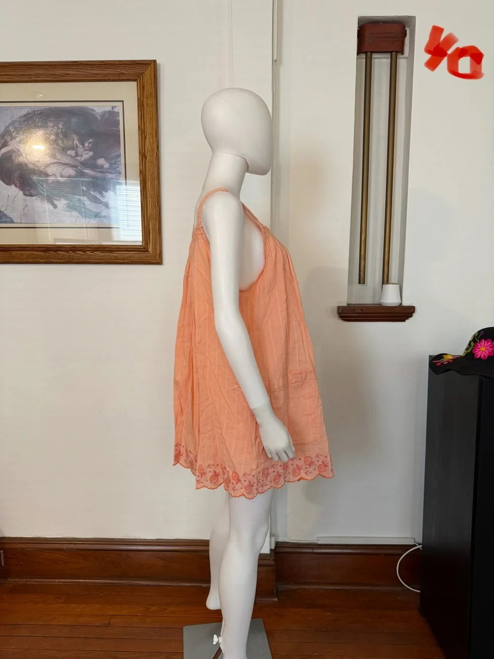 NWT Free people latecia embroidered mini dress M